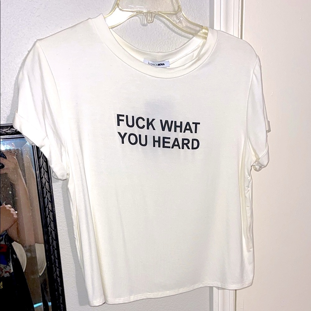 White Graphic Tee by Fashion Nova